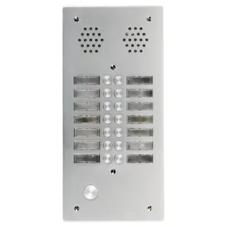 Plaque AV Alu 6Mm 2R 14Bp pour systèmes URMET