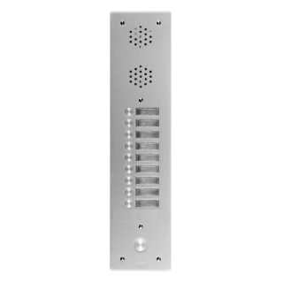 Plaque Av Alu 6Mm 1R 09Bp pour systèmes URMET