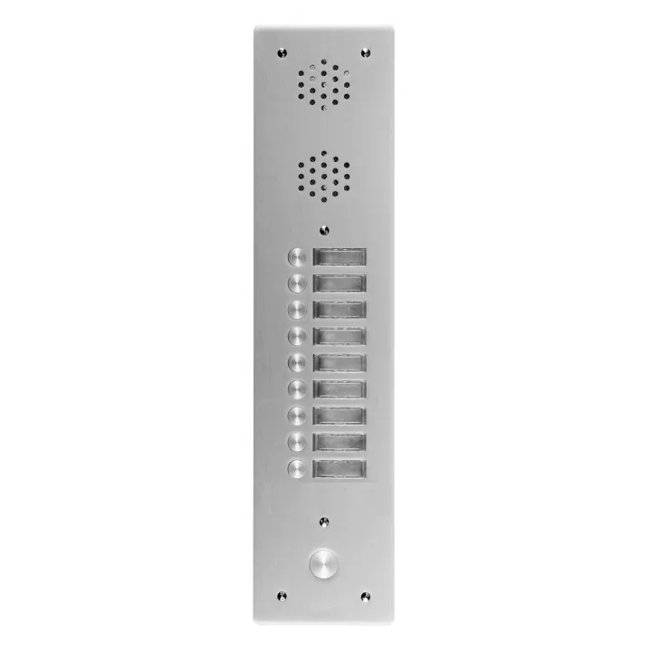 Plaque Av Alu 6Mm 1R 09Bp pour systèmes URMET