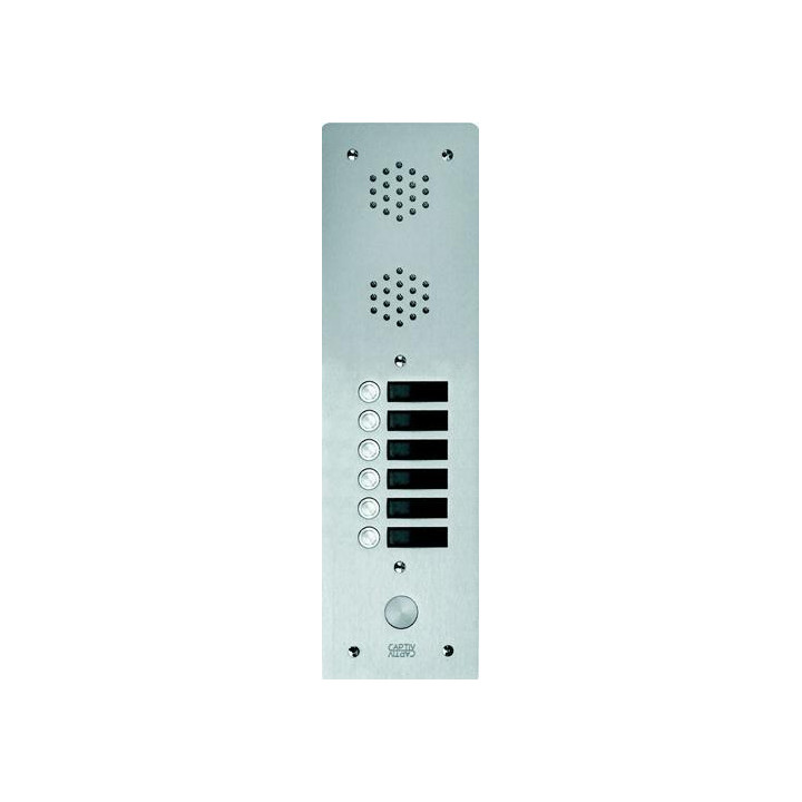Plaque Av Alu 6Mm 1R 06Bp pour systèmes URMET