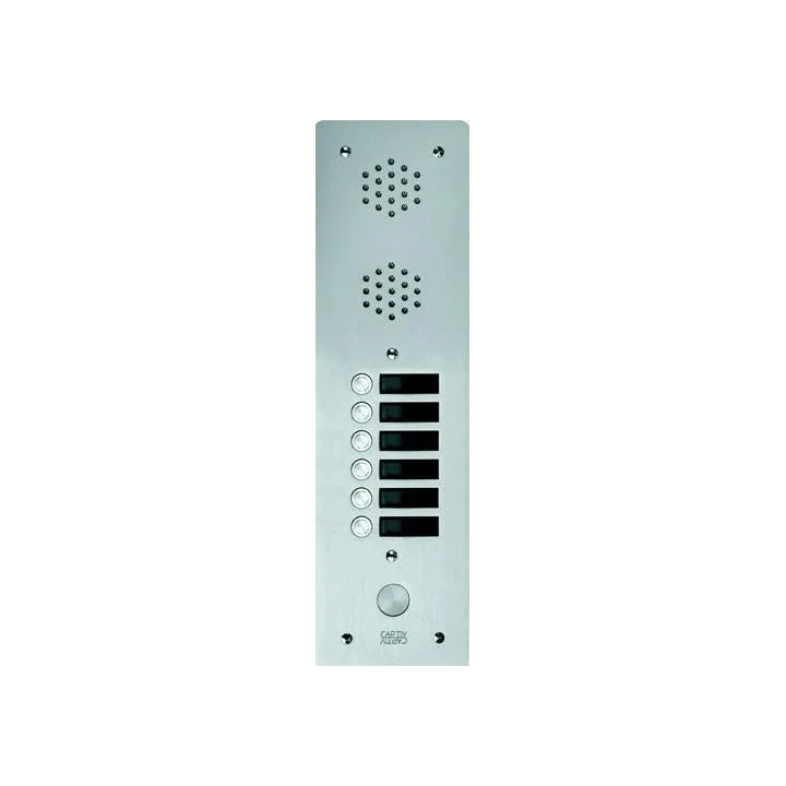 Plaque Av Alu 6Mm 1R 06Bp pour systèmes URMET