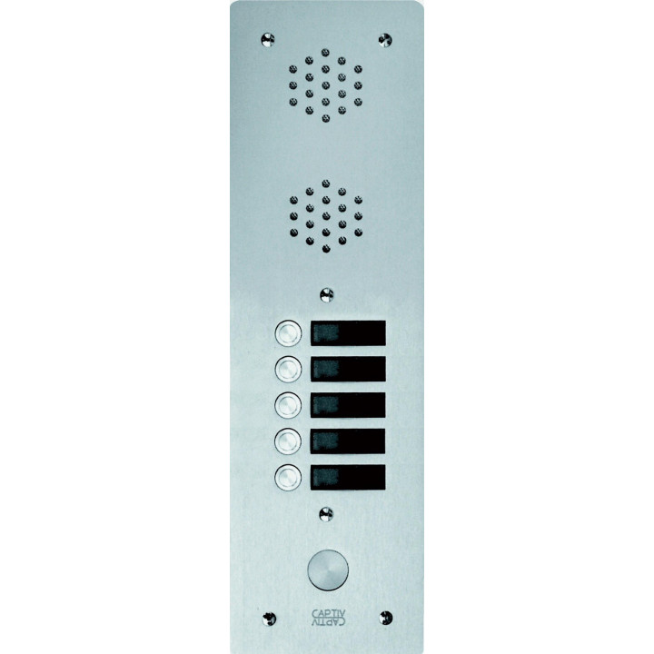 Plaque Av Alu 6Mm 1R 05Bp pour systèmes URMET