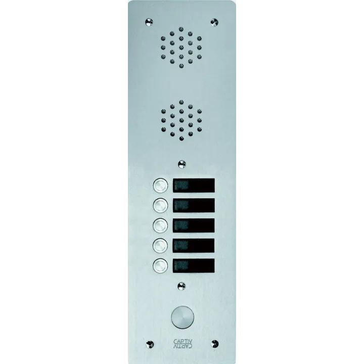 Plaque Av Alu 6Mm 1R 05Bp pour systèmes URMET