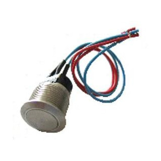 Bouton Seul Inox No/Nf Ø 19Mm pour systèmes URMET