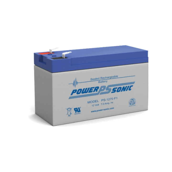 Batterie Powersonic  7Ah  12 Volts  Dim pour systèmes intrusions
