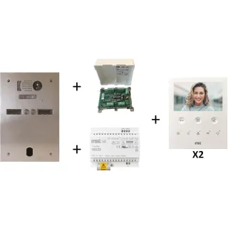 Kit Video Alu 2R 2 Bp 2 Voice Programmé