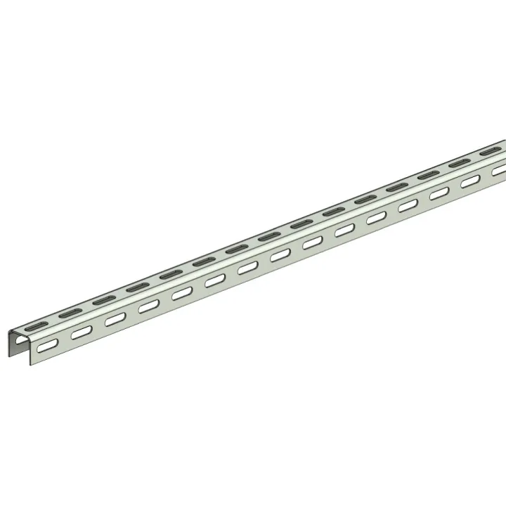 Profil Perforé En U U24/24 Perforation 7X25Mm Et Longueur 3M Finition Gs