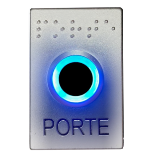 Kit Bouton Poussoir Ub-One Avec Boîtier D'Encastrement Et Sailli - Chrome Mat