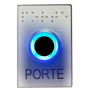 Kit Bouton Poussoir Ub-One Avec Boîtier D'Encastrement Et Sailli - Chrome Mat