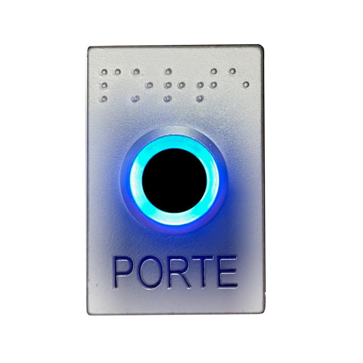 Kit Bouton Poussoir Ub-One Avec Boîtier D'Encastrement Et Sailli - Chrome Mat