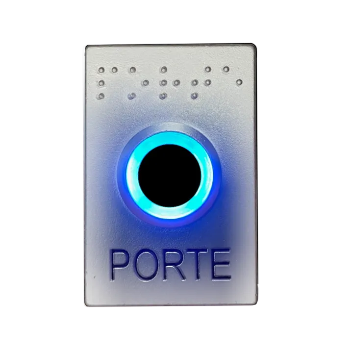 Kit Bouton Poussoir Ub-One Avec Boîtier D'Encastrement Et Sailli - Chrome Mat