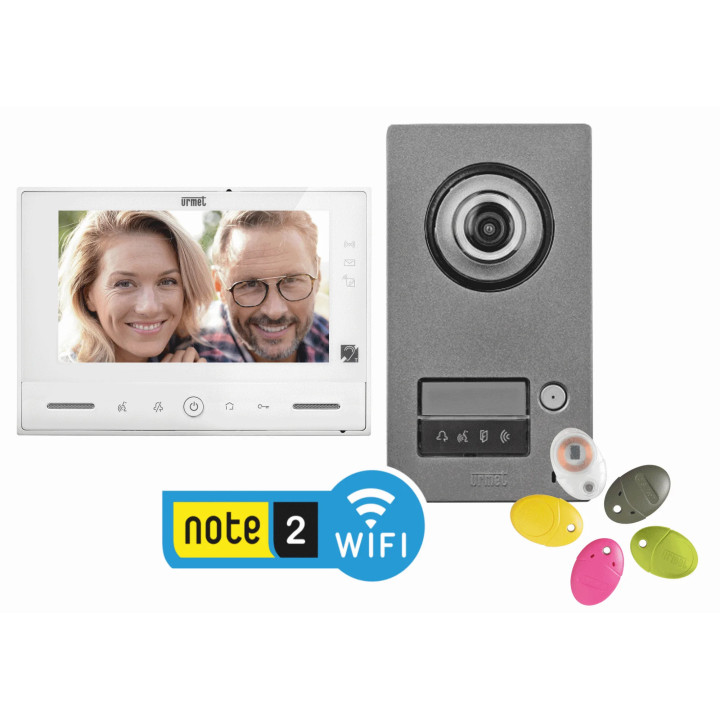 Kit Video Note2 Moniteur Wifi, Platine 1BP, report d'appels et Yokis UP intégré