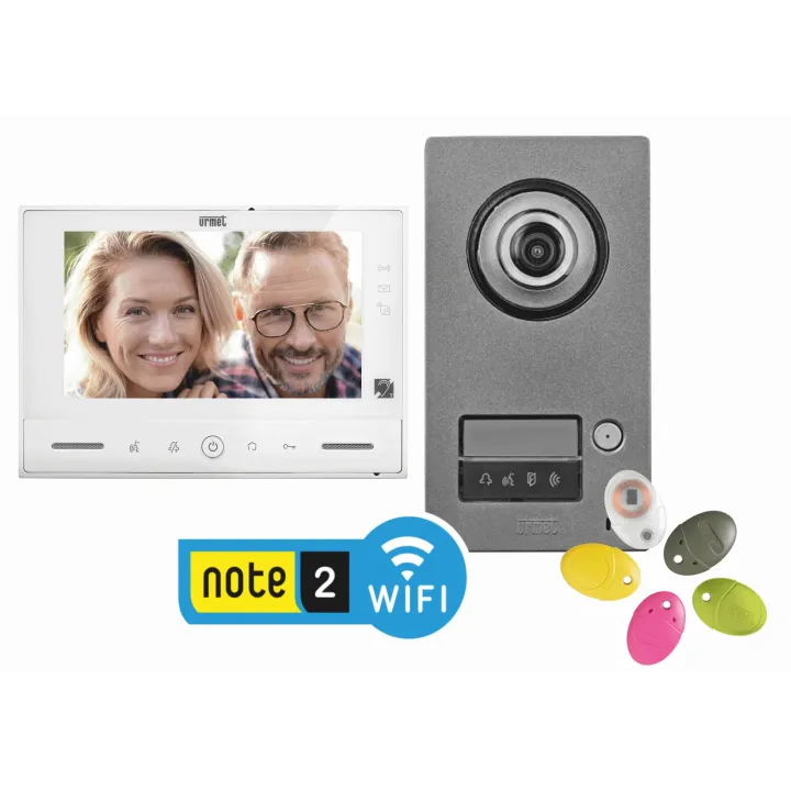 Kit Video Note2 Moniteur Wifi, Platine 1BP, report d'appels et Yokis UP intégré
