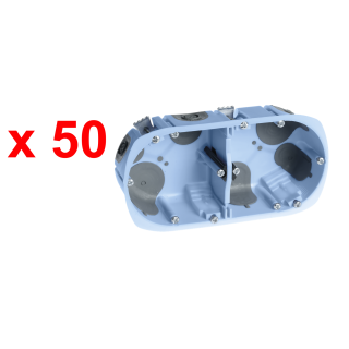Pack 50 Btes Dble Air'Métic Ent.71 D67 Prof.50 + Gabarit « Top Chantier »