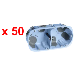 Pack 50 Btes Dble Air'Métic Ent.71 D67 Prof.50 + Gabarit « Top Chantier »