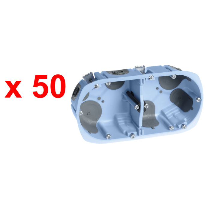 Pack 50 Btes Dble Air'Métic Ent.71 D67 Prof.50 + Gabarit « Top Chantier »