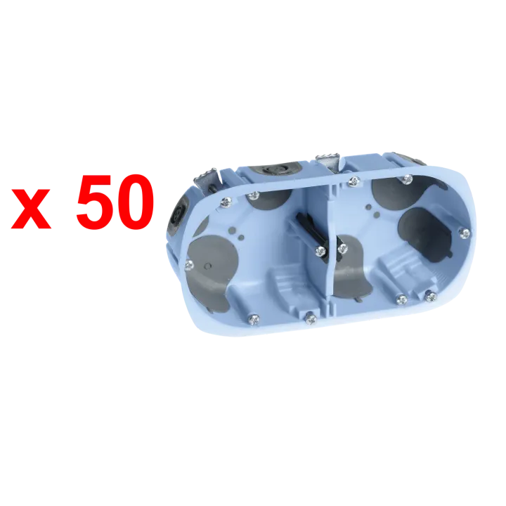 Pack 50 Btes Dble Air'Métic Ent.71 D67 Prof.50 + Gabarit « Top Chantier »