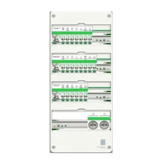 Resi9 - Tableau standard maison individuelle - 13M - 4 rangées - XE