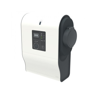 Borne VE mono Green'up Premium avec lecteur RFID 3,7kW à 4,6kW Mode 3 plastique
