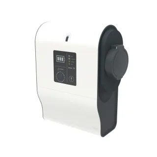 Borne VE mono Green'up Premium avec lecteur RFID 3,7kW à 4,6kW Mode 3 plastique