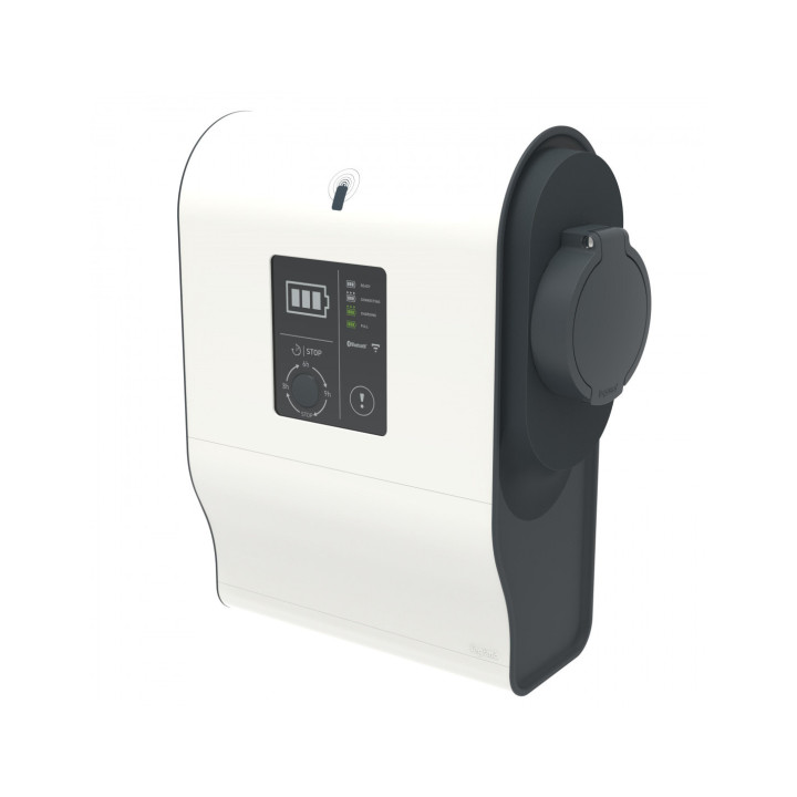 Borne VE mono Green'up Premium avec lecteur RFID 3,7kW à 4,6kW Mode 3 plastique