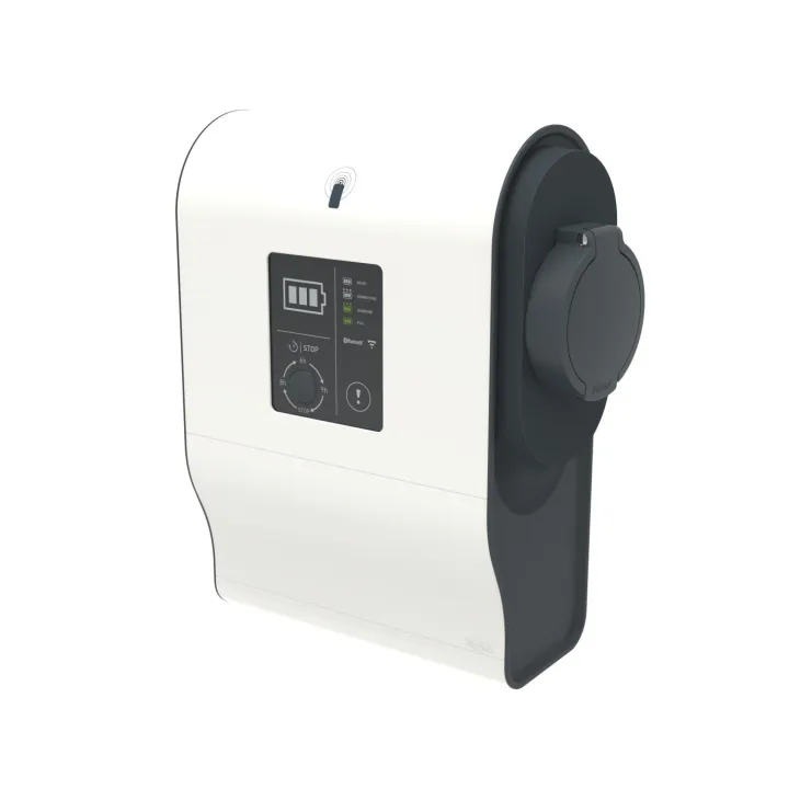 Borne VE mono Green'up Premium avec lecteur RFID 3,7kW à 4,6kW Mode 3 plastique