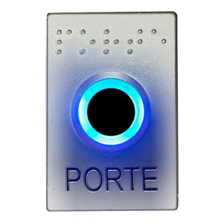 Bouton Poussoir Sans Contact Ub-One - Finition Chrome Mat