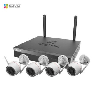 CS-BW3844 Kit 4 caméras jusqu'à 8 cam 5MP, résolution 2k+, Wifi