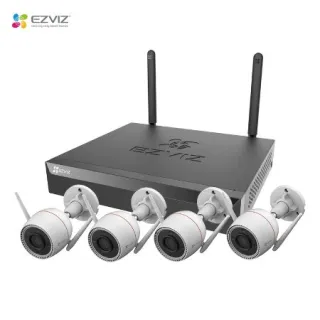 CS-BW3844 Kit 4 caméras jusqu'à 8 cam 5MP, résolution 2k+, Wifi