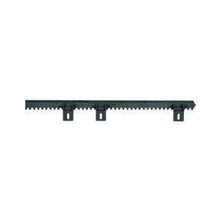 Cremaillere Nylon 22X22 Noire - Patte Basse - 1 M