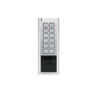 Clavier métal avec lecteur em/mifare 2 col 1 relais 600 utilisateurs et wiegan b