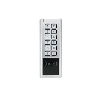 Clavier métal avec lecteur em/mifare 2 col 1 relais 600 utilisateurs et wiegan b