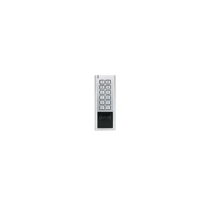 Clavier métal avec lecteur em/mifare 2 col 1 relais 600 utilisateurs et wiegan b