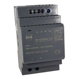Alimentation Rail-Din 2,5A 24Vcc 3U