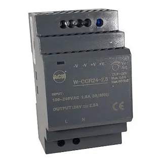 Alimentation Rail-Din 2,5A 24Vcc 3U