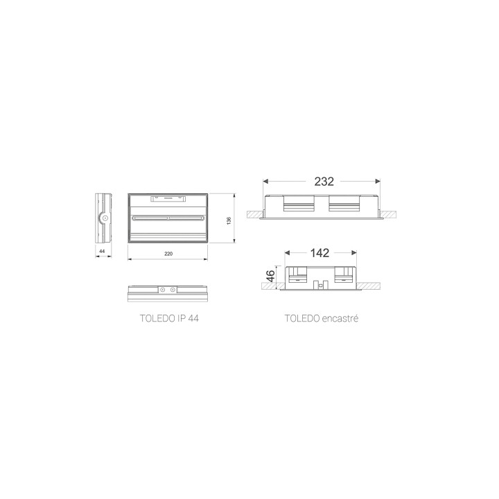 Eclaire De Secour Bloc Ambiance Satus 400 Lm Ip44/Ik07
