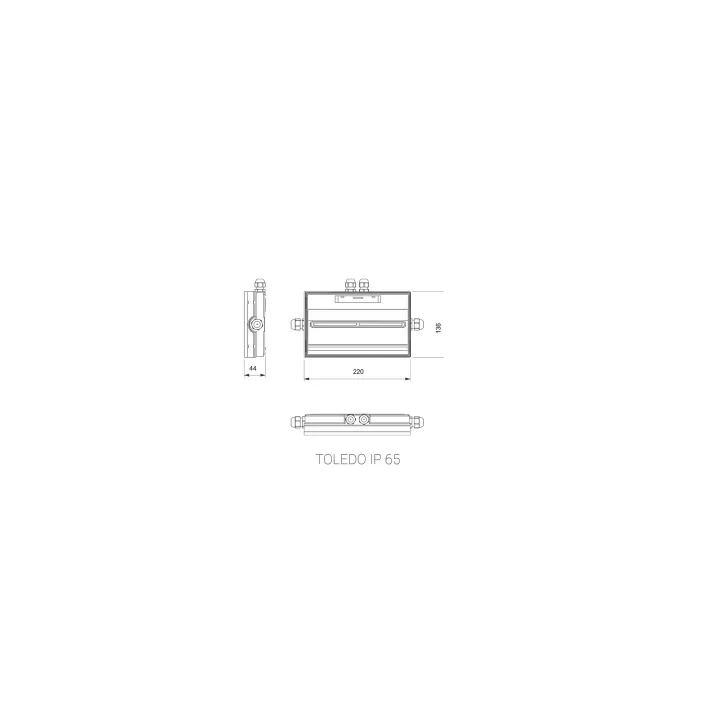Eclairage De Secour Lsc Évacuation 48 Vcc 45 Lms Ip65/Ik07