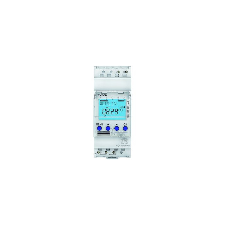 Horloge Astronomique Digitale Selkta 170 Top3 Blister - 1 Canal - Blanc