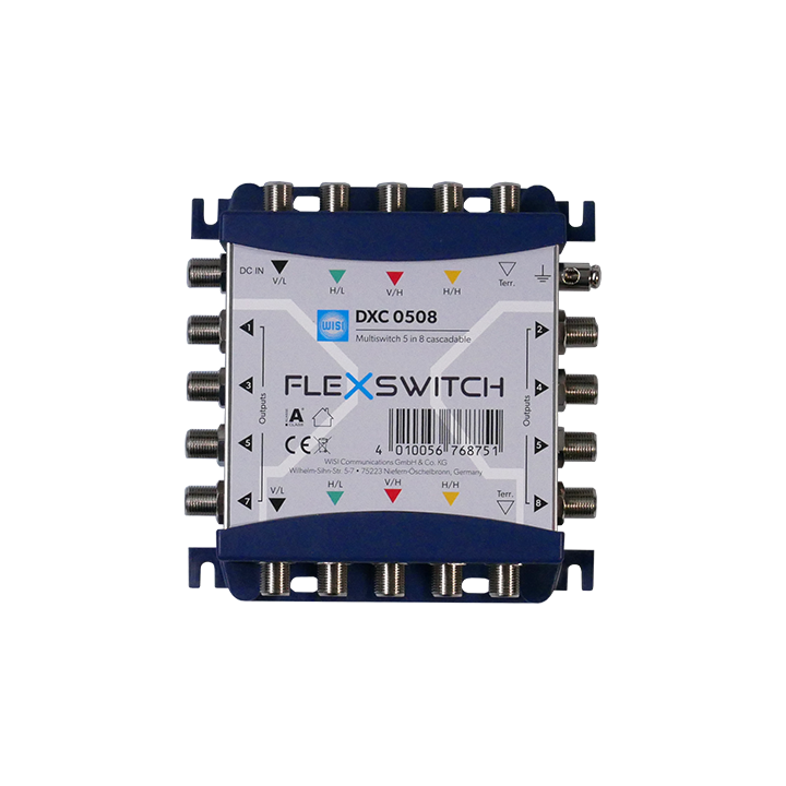 Cascadable Multiswitches 5/8 4 Bis+Terrestre Actif, 8 Sortie Usager