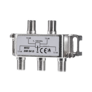 Répartiteur 4 Sorties Symétriq. Pertes(862/1300 Mhz):7,1/7,9 Db