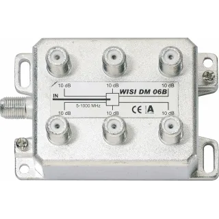 Répartiteur 6 Sorties Symétriques. Pertes (1000 Mhz) : 10 Db