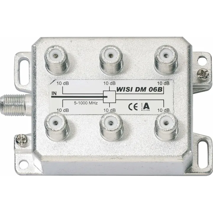 Répartiteur 6 Sorties Symétriques. Pertes (1000 Mhz) : 10 Db