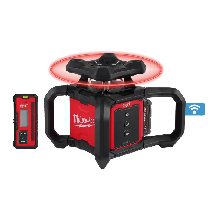 M18 RLOH600-201C-Laser rotatif ONE-KEY rouge, horiz, 600 m, 18V,