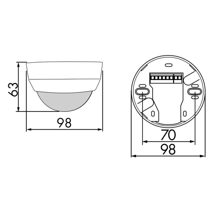 Pd4-M-1C-Ap Détecteur De Présence 360° Saillie Télécommandable Ip20 Ø24 M