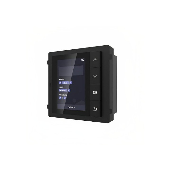 Ds-Kd-Dis Pro Série Kd8 Modular Porte Station, 3.5" Lcd Display Module, 4-Buttons, Noir