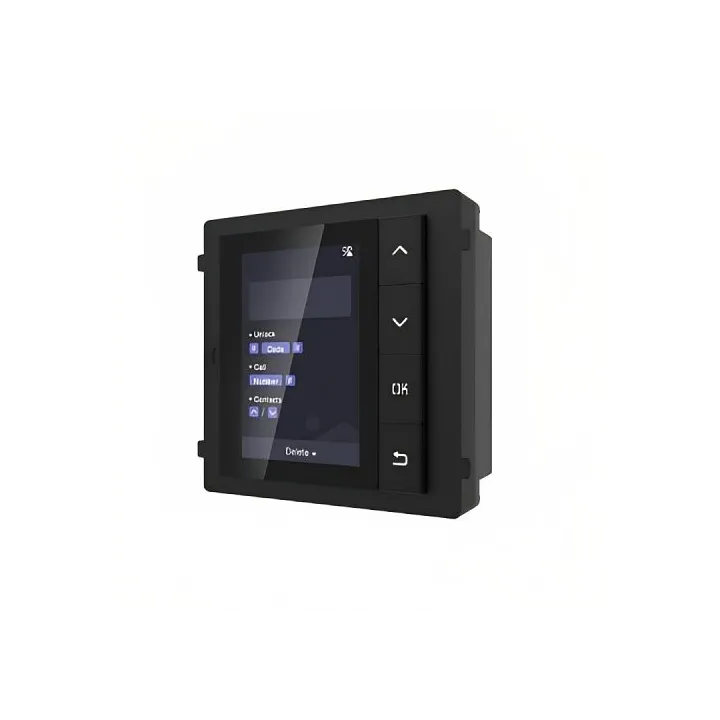 Ds-Kd-Dis Pro Série Kd8 Modular Porte Station, 3.5" Lcd Display Module, 4-Buttons, Noir