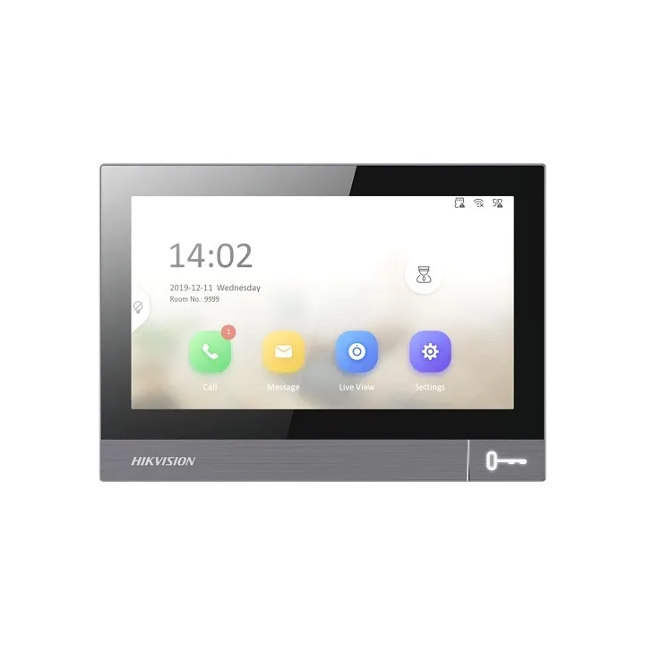 Ds-Kh8381-Wte1 Station Intérieure De La Série Pro Avec Écran Tactile Ips 7", Résolution 1024X600