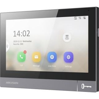 Ds-Kh8381-Wte1 Station Intérieure De La Série Pro Avec Écran Tactile Ips 7", Résolution 1024X600
