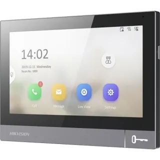 Ds-Kh8381-Wte1 Station Intérieure De La Série Pro Avec Écran Tactile Ips 7", Résolution 1024X600