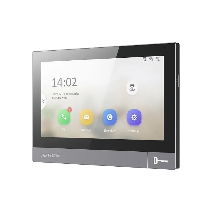 Ds-Kh8381-Wte1 Station Intérieure De La Série Pro Avec Écran Tactile Ips 7", Résolution 1024X600